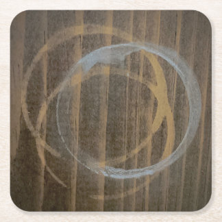 Posavasos Cuadrado De Papel Cubierta de agua manchada