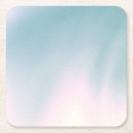 Posavasos Cuadrado De Papel Cubierta de papel de tonos suaves