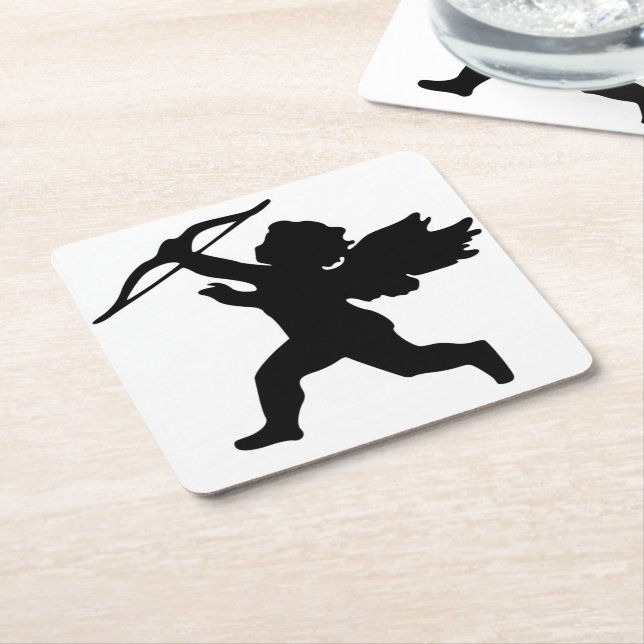 POSAVASOS CUADRADO DE PAPEL CUPID (En perspectiva)