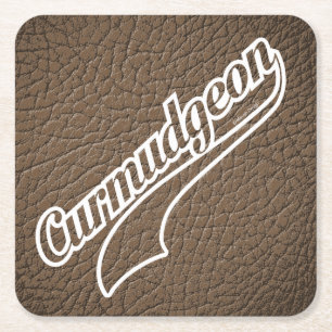 Posavasos Cuadrado De Papel Curmudgeon