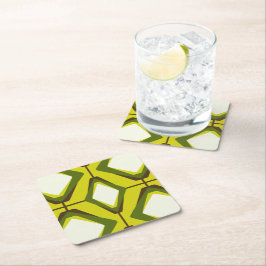 Posavasos Cuadrado De Papel Custodia de papel aguacate