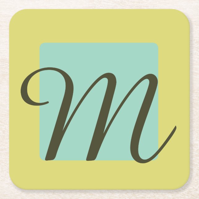 Posavasos Cuadrado De Papel Customizable emblem  (Anverso)