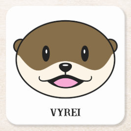 Posavasos Cuadrado De Papel Cute Smitter