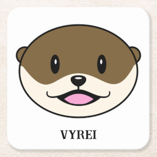 Posavasos Cuadrado De Papel Cute Smitter