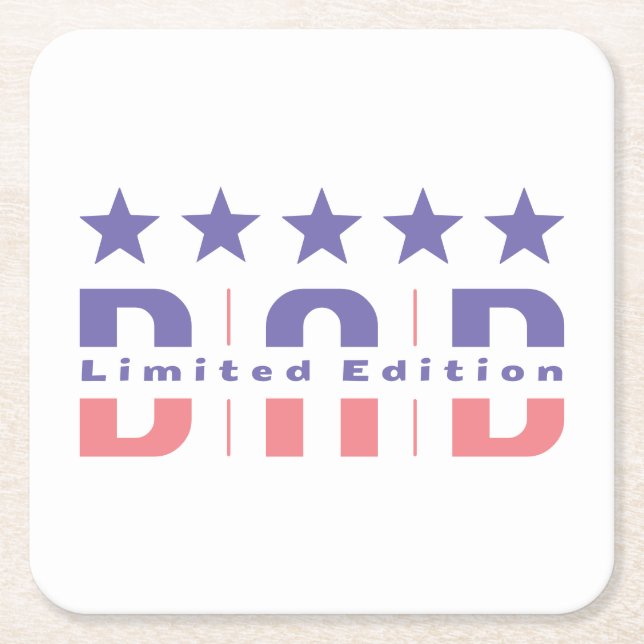Posavasos Cuadrado De Papel Dad Limited Edition (Anverso)