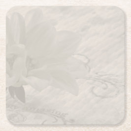 Posavasos Cuadrado De Papel Dalia verdaderamente asombrosa