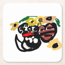 Dalmatian sunflowers