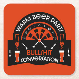 Posavasos Cuadrado De Papel Dardos de pub clásicos