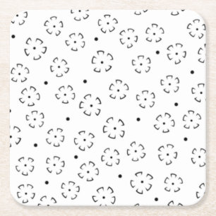 Posavasos Cuadrado De Papel Decorativo, Coaster de Papel Polvo de Estrellas