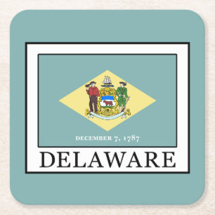 Posavasos Cuadrado De Papel Delaware