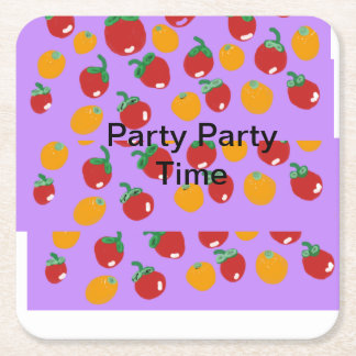 Posavasos Cuadrado De Papel Delicias de frutas