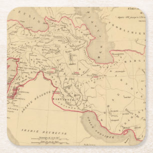 Posavasos Cuadrado De Papel DES Perses de L'Empire