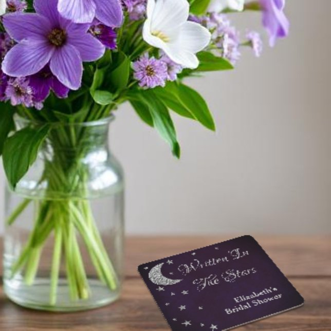 Posavasos Cuadrado De Papel Desayuno Nupcial Escrito En Las Estrellas (Subido por el creador)