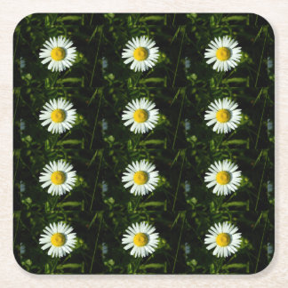 Posavasos Cuadrado De Papel Deslumbrante Papel Daisy