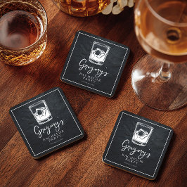 Posavasos Cuadrado De Papel Despedida de soltero moderna y elegante