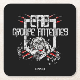 POSAVASOS CUADRADO DE PAPEL DESSOUS DE VERRE ANTENNES