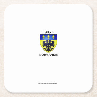 Posavasos Cuadrado De Papel Dessous de verre - Blason de L'Aigle Normandie