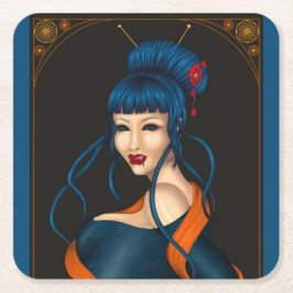 Posavasos Cuadrado De Papel Dessous-de-verre en papier