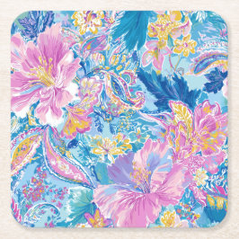Posavasos Cuadrado De Papel Devina Lily - Anenome Collette Square Coaster