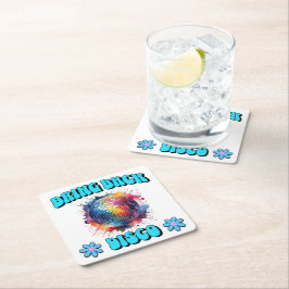 Posavasos Cuadrado De Papel Devolver disco