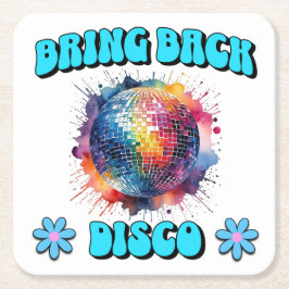 Posavasos Cuadrado De Papel Devolver disco