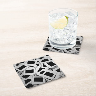 Posavasos Cuadrado De Papel Diapositivas de fotos