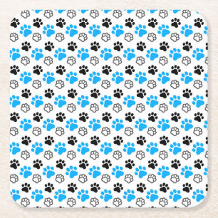 Posavasos Cuadrado De Papel Dibujo de gato
