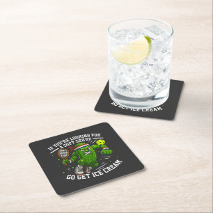 Posavasos Cuadrado De Papel Dill Funny Jugando Pickleball
