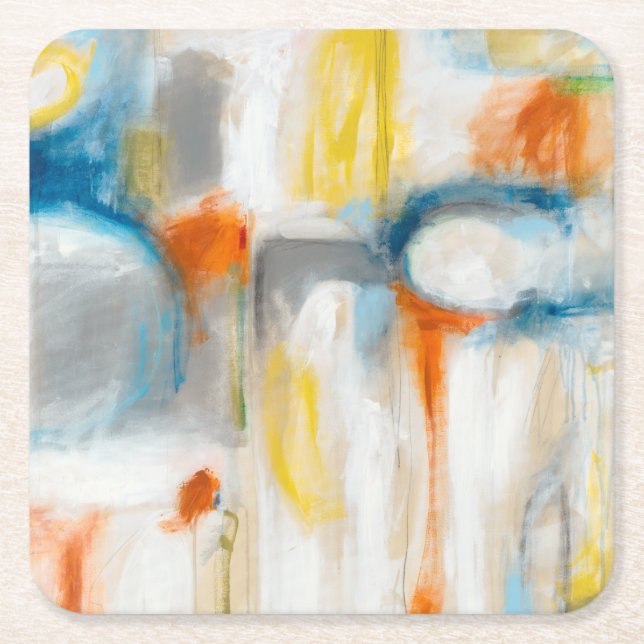 Posavasos Cuadrado De Papel Dirección I (Anverso)