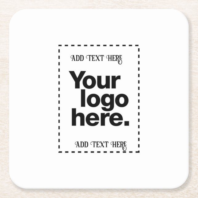 Posavasos Cuadrado De Papel Diseñar el propio (Anverso)