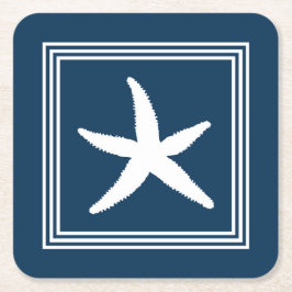 Posavasos Cuadrado De Papel Diseño acuático