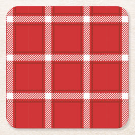 Posavasos Cuadrado De Papel Diseño de patrones abstractos cuadrados sin inconv