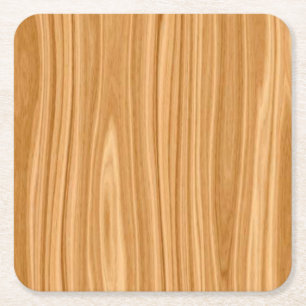 Posavasos Cuadrado De Papel Diseño de superficie de textura de madera-35456