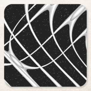 Posavasos Cuadrado De Papel Diseño del espacio de galaxia