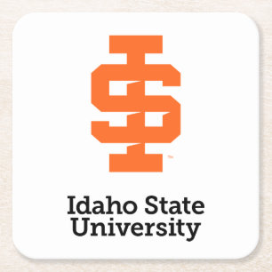 Posavasos Cuadrado De Papel Diseño del Logo Oficial de la Universidad Estatal
