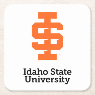 Posavasos Cuadrado De Papel Diseño del Logo Oficial de la Universidad Estatal