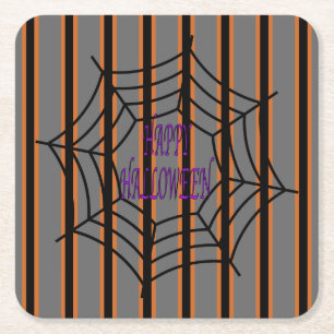 Posavasos Cuadrado De Papel Divertidas y divertidas páginas web de araña de Ha