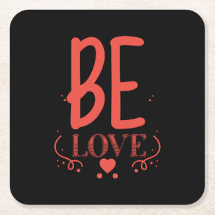 Posavasos Cuadrado De Papel Doble regalo para ser amor