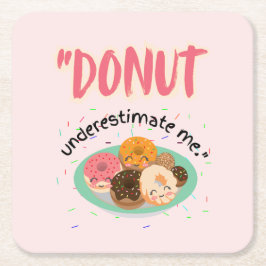 POSAVASOS CUADRADO DE PAPEL DONUT BAJO ESTIMACIÓN