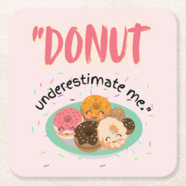 POSAVASOS CUADRADO DE PAPEL DONUT BAJO ESTIMACIÓN