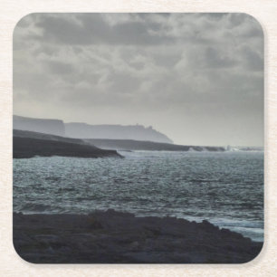 Posavasos Cuadrado De Papel Doolin, el Burren, Irlanda