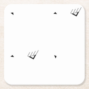 Posavasos Cuadrado De Papel Dot, Pale Grey Paper Coaster