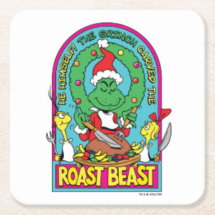 Posavasos Cuadrado De Papel Dr. Seuss Gráfico de Asado Bestia
