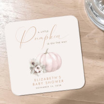 Ducha de bebé niña de otoño Little Pumpkin