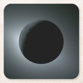 Posavasos Cuadrado De Papel Eclipse total de Sol Artemis II