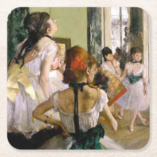 Posavasos Cuadrado De Papel Edgar Degas La Clase De Baile
