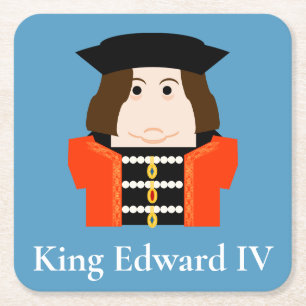 Posavasos Cuadrado De Papel Edward IV, Casa de York Rey de Inglaterra