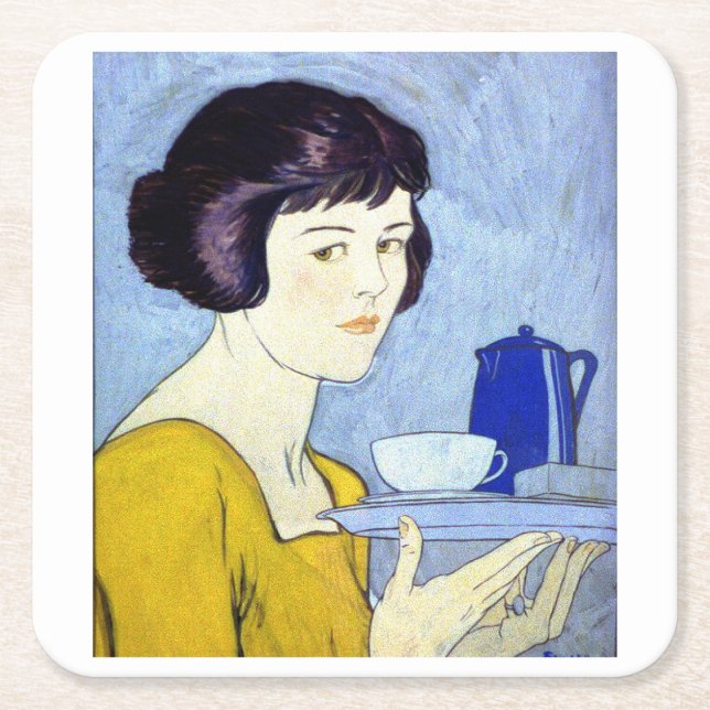 Posavasos Cuadrado De Papel Edward Penfield (Anverso)