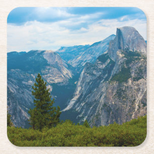 Posavasos Cuadrado De Papel EE. UU., California, Parque Nacional Yosemite 1