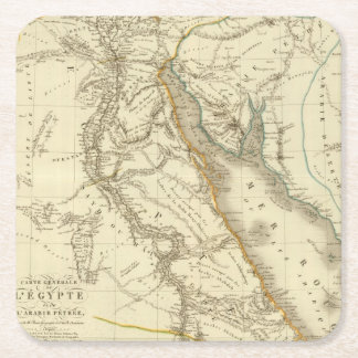 Posavasos Cuadrado De Papel Egipto, saudí Petree